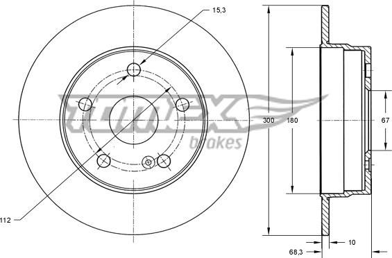 TOMEX brakes TX 74-05 - Kočioni disk www.molydon.hr