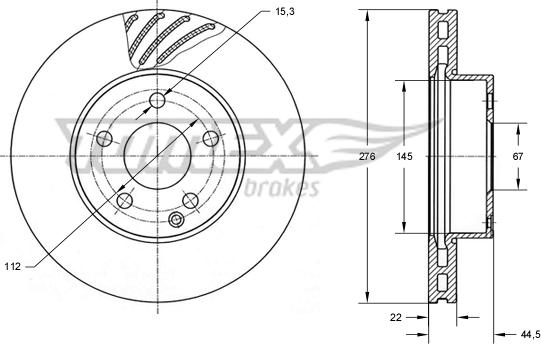 TOMEX brakes TX 74-08 - Kočioni disk www.molydon.hr