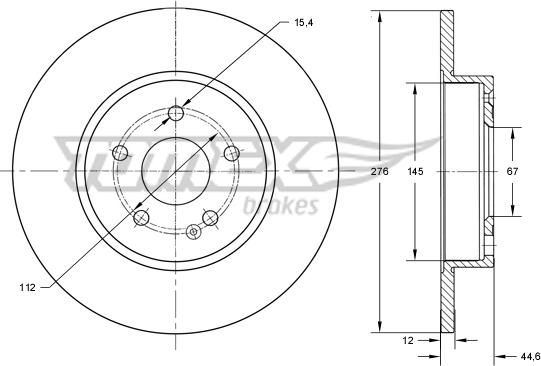 TOMEX brakes TX 74-07 - Kočioni disk www.molydon.hr