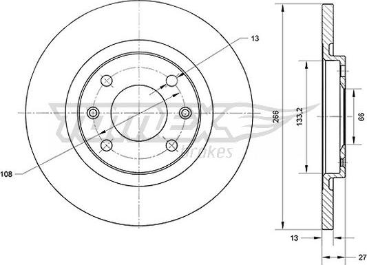 TOMEX brakes TX 70-94 - Kočioni disk www.molydon.hr