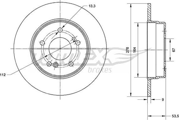 TOMEX brakes TX 70-93 - Kočioni disk www.molydon.hr