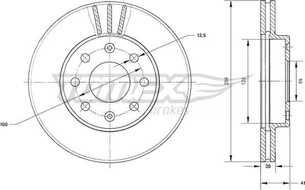 TOMEX brakes TX 70-92 - Kočioni disk www.molydon.hr