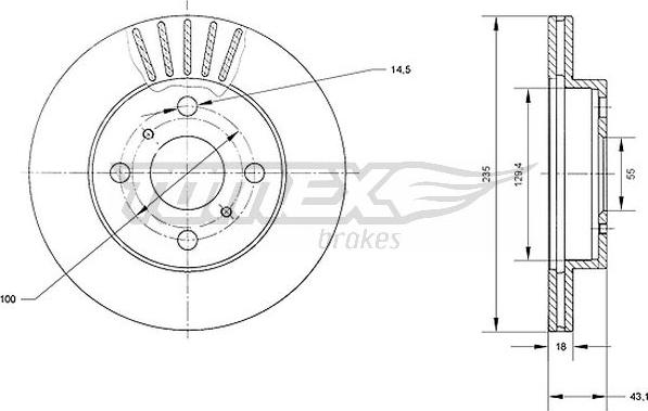 TOMEX brakes TX 70-97 - Kočioni disk www.molydon.hr