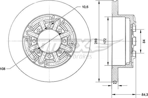 TOMEX brakes TX 70-48 - Kočioni disk www.molydon.hr