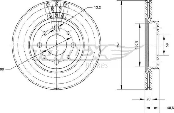 TOMEX brakes TX 70-42 - Kočioni disk www.molydon.hr