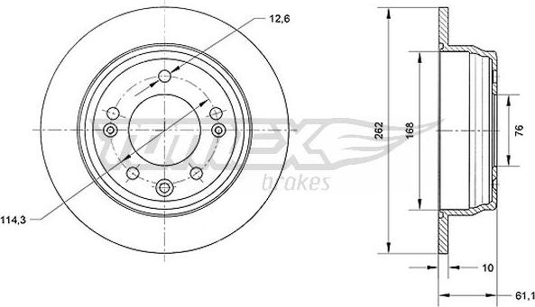 TOMEX brakes TX 70-51 - Kočioni disk www.molydon.hr