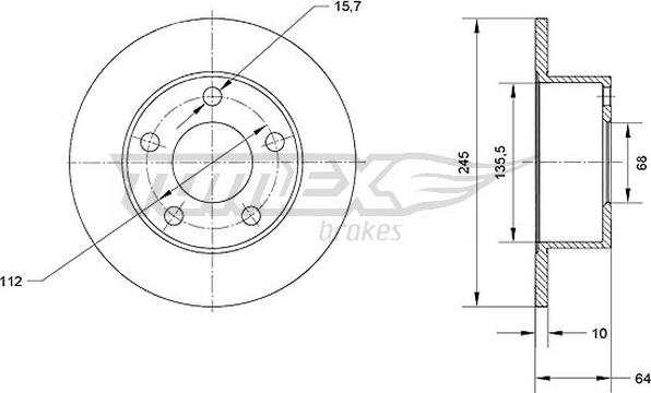 TOMEX brakes TX 70-02 - Kočioni disk www.molydon.hr