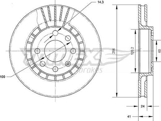 TOMEX brakes TX 70-15 - Kočioni disk www.molydon.hr