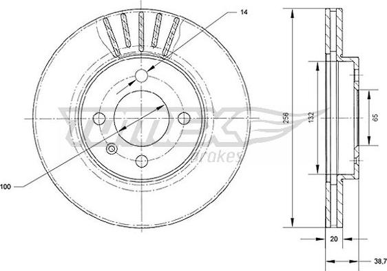 TOMEX brakes TX 70-18 - Kočioni disk www.molydon.hr