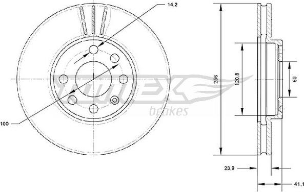 TOMEX brakes TX 70-17 - Kočioni disk www.molydon.hr