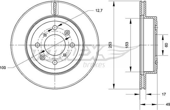 TOMEX brakes TX 70-84 - Kočioni disk www.molydon.hr