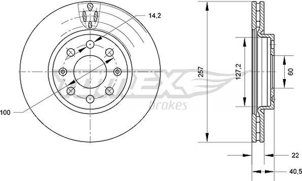 TOMEX brakes TX 70-85 - Kočioni disk www.molydon.hr