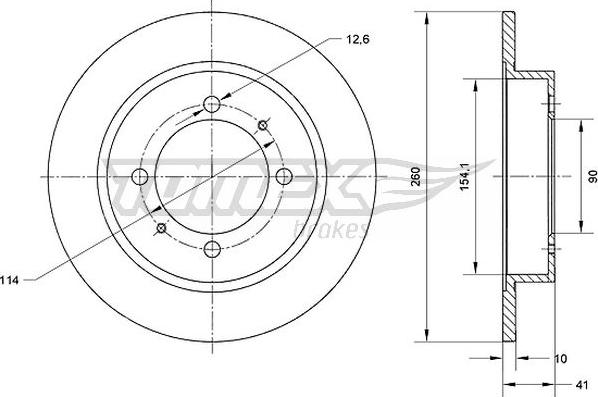 TOMEX brakes TX 70-82 - Kočioni disk www.molydon.hr