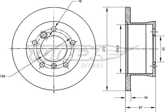 TOMEX brakes TX 70-35 - Kočioni disk www.molydon.hr