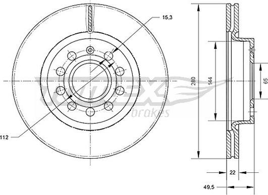 TOMEX brakes TX 70-30 - Kočioni disk www.molydon.hr