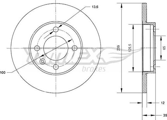 TOMEX brakes TX 70-38 - Kočioni disk www.molydon.hr