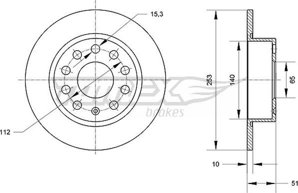 TOMEX brakes TX 70-29 - Kočioni disk www.molydon.hr