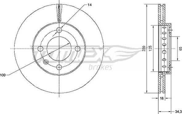 TOMEX brakes TX 70-20 - Kočioni disk www.molydon.hr