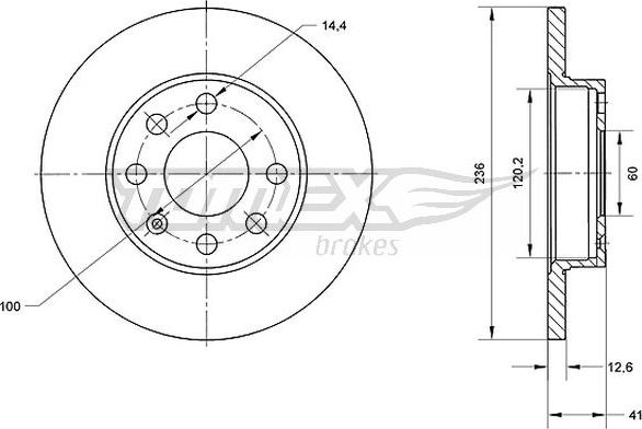 TOMEX brakes TX 70-28 - Kočioni disk www.molydon.hr