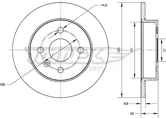 TOMEX brakes TX 70-23 - Kočioni disk www.molydon.hr