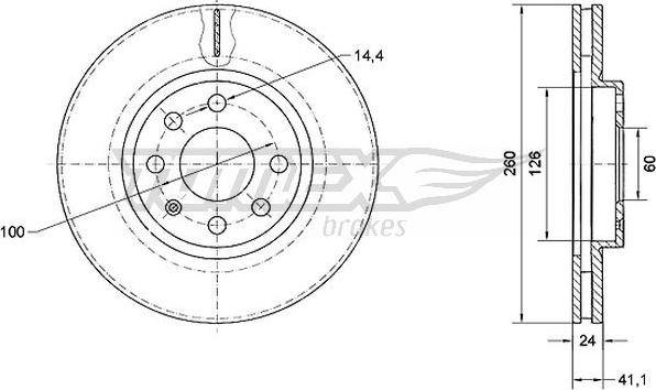 TOMEX brakes TX 70-73 - Kočioni disk www.molydon.hr