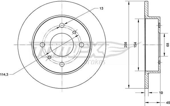 TOMEX brakes TX 70-77 - Kočioni disk www.molydon.hr