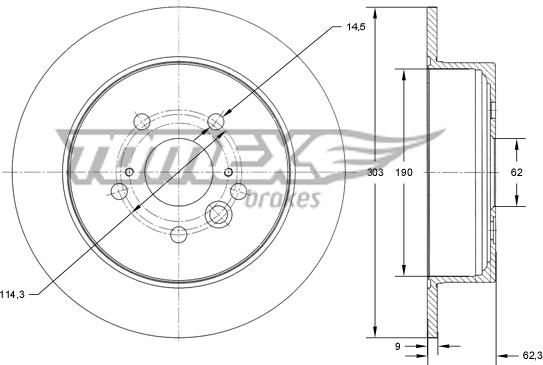 TOMEX brakes TX 71-91 - Kočioni disk www.molydon.hr