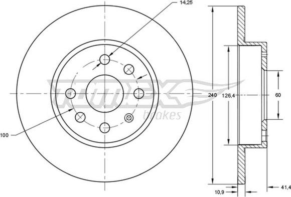 TOMEX brakes TX 71-52 - Kočioni disk www.molydon.hr