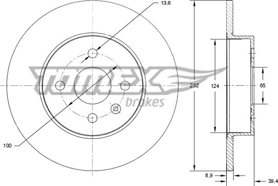 TOMEX brakes TX 71-63 - Kočioni disk www.molydon.hr