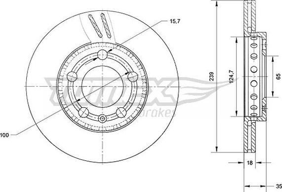 TOMEX brakes TX 71-09 - Kočioni disk www.molydon.hr