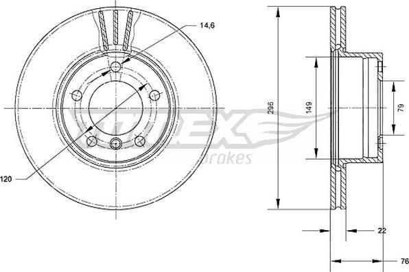 TOMEX brakes TX 71-05 - Kočioni disk www.molydon.hr