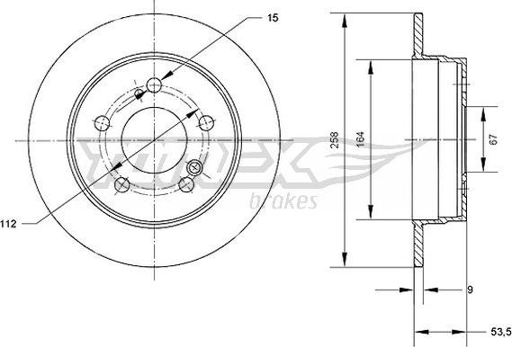 TOMEX brakes TX 71-01 - Kočioni disk www.molydon.hr