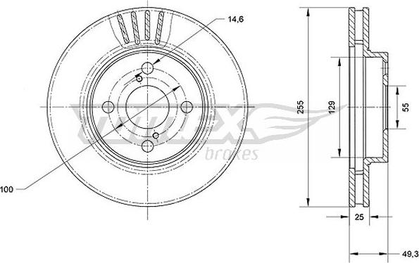 TOMEX brakes TX 71-10 - Kočioni disk www.molydon.hr