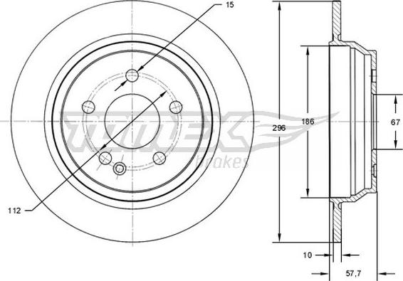 TOMEX brakes TX 71-89 - Kočioni disk www.molydon.hr