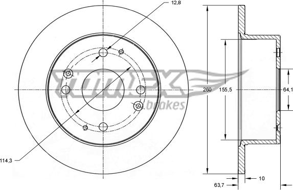 TOMEX brakes TX 71-85 - Kočioni disk www.molydon.hr