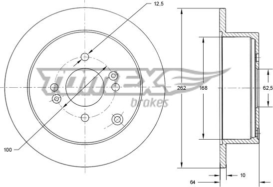 TOMEX brakes TX 71-34 - Kočioni disk www.molydon.hr