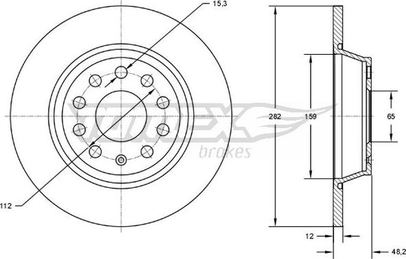 TOMEX brakes TX 71-37 - Kočioni disk www.molydon.hr