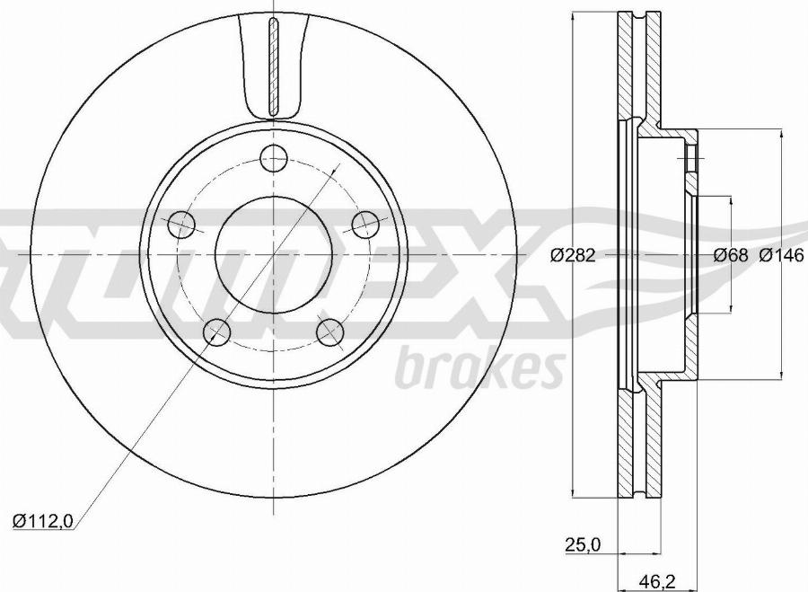 TOMEX brakes TX 71-26 - Kočioni disk www.molydon.hr