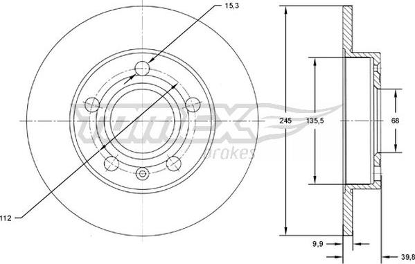 TOMEX brakes TX 71-71 - Kočioni disk www.molydon.hr