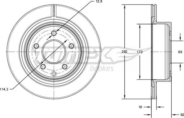 TOMEX brakes TX 71-72 - Kočioni disk www.molydon.hr