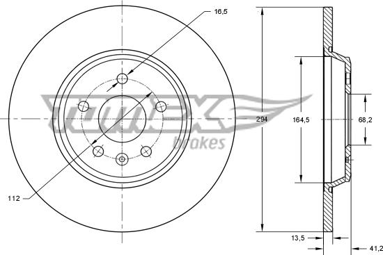 TOMEX brakes TX 73-90 - Kočioni disk www.molydon.hr