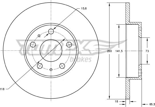 TOMEX brakes TX 73-46 - Kočioni disk www.molydon.hr