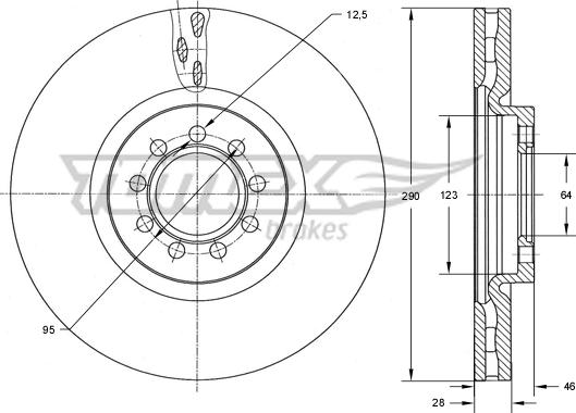 TOMEX brakes TX 73-40 - Kočioni disk www.molydon.hr