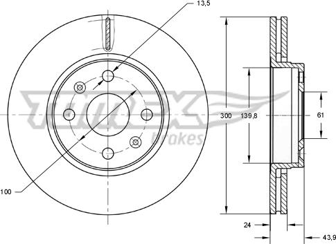 TOMEX brakes TX 73-50 - Kočioni disk www.molydon.hr