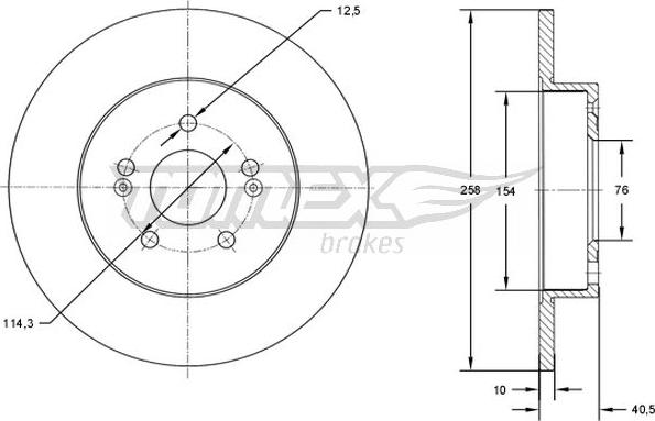 TOMEX brakes TX 73-05 - Kočioni disk www.molydon.hr