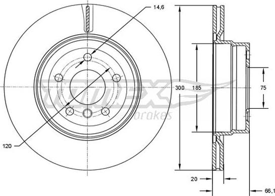 TOMEX brakes TX 73-00 - Kočioni disk www.molydon.hr