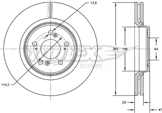 TOMEX brakes TX 73-07 - Kočioni disk www.molydon.hr