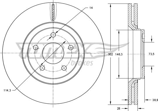 TOMEX brakes TX 73-80 - Kočioni disk www.molydon.hr