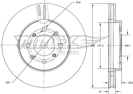 TOMEX brakes TX 73-81 - Kočioni disk www.molydon.hr