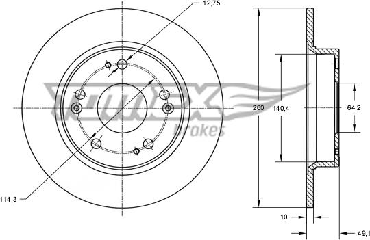 TOMEX brakes TX 73-82 - Kočioni disk www.molydon.hr